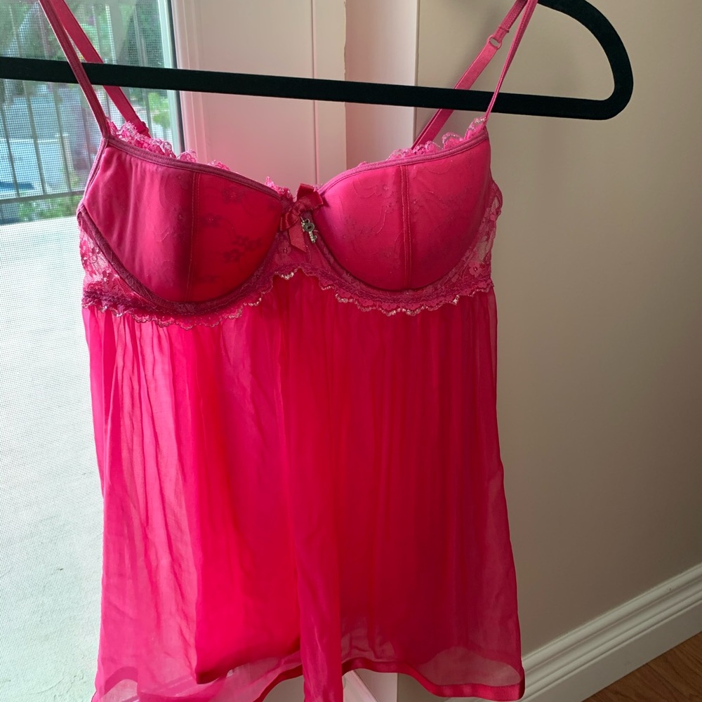 Victoria’s Secret Sexy Hot Pink Lingerie Set